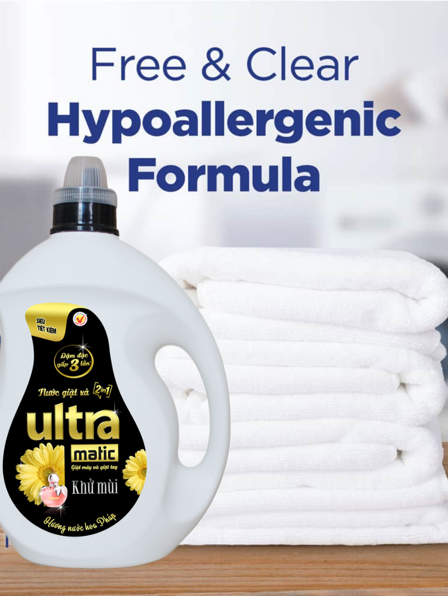 Ultra Liquid Detergent 3.5kg x 4 Bottles Comprehensive solution for laundry
