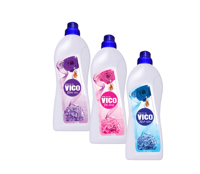 VICO Fabric Softener 1.8kg x 6 Bottles Brings a delicate fragrance after just one rinse
