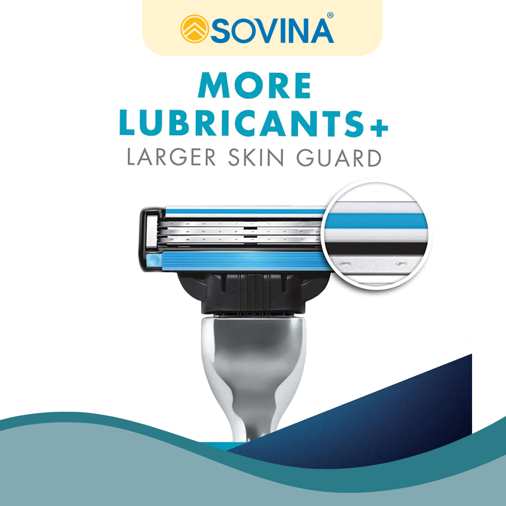 Gillette Blade Mach3 + 3S Blade - 3 pcs/pack, 12 packs/box, 6 boxes/case 5 4 6