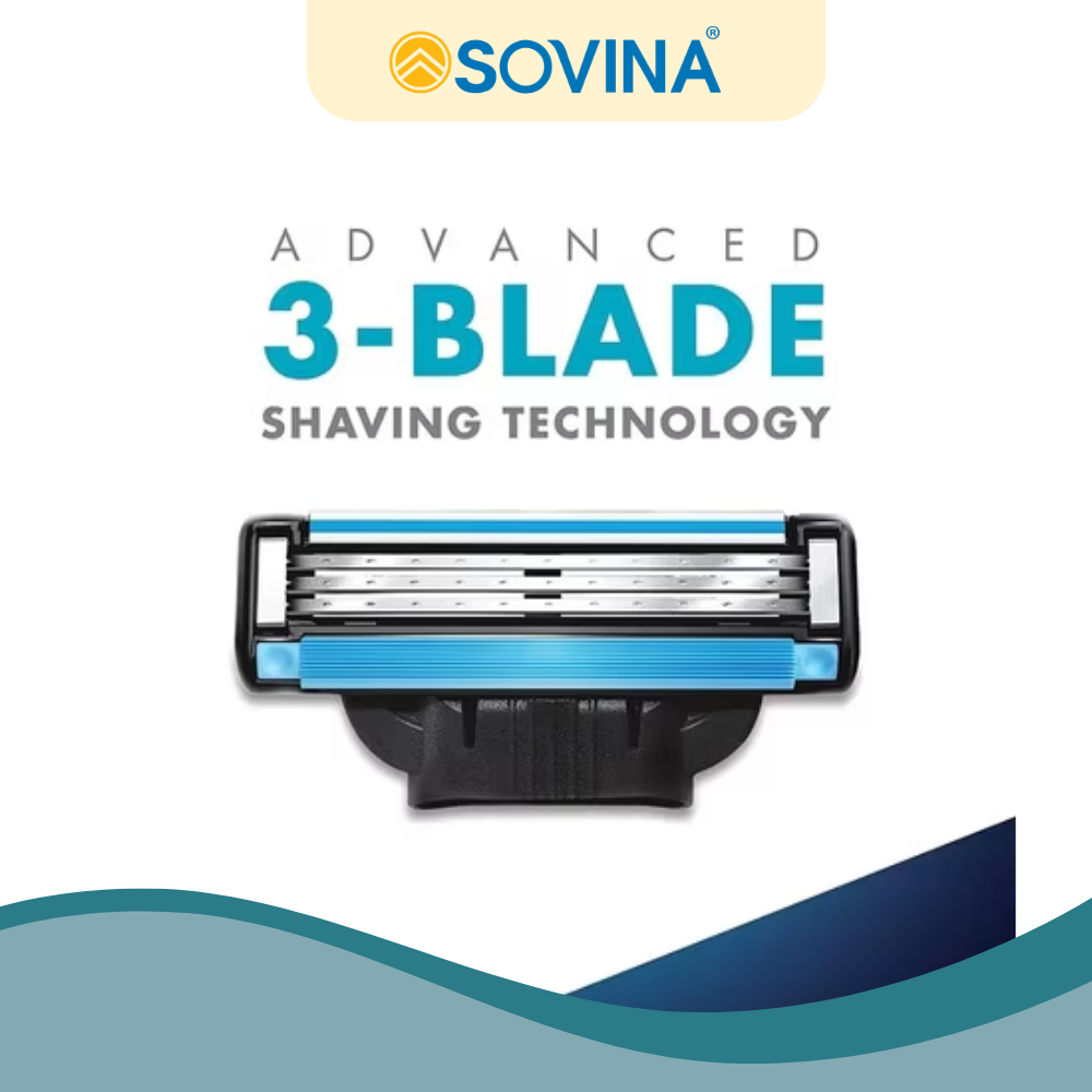 Gillette Blade Mach3 + 3S Blade - 3 pcs/pack, 12 packs/box, 6 boxes/case 6 5 4