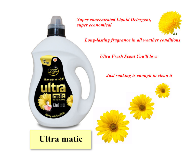 Ultra Liquid Detergent 3.5kg x 4 Bottles Comprehensive solution for laundry 5 5 8