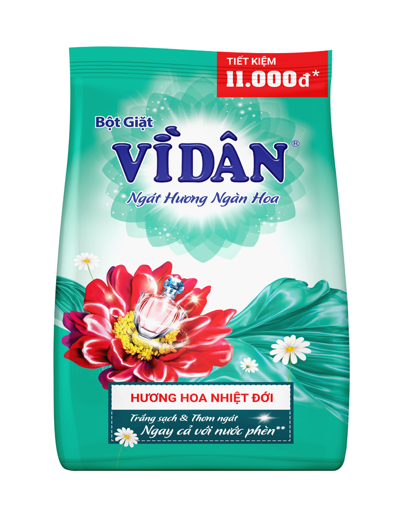 Vi Dan Floral Powder Detergent 90g x 112bags Fragrance of a Thousand Flowers