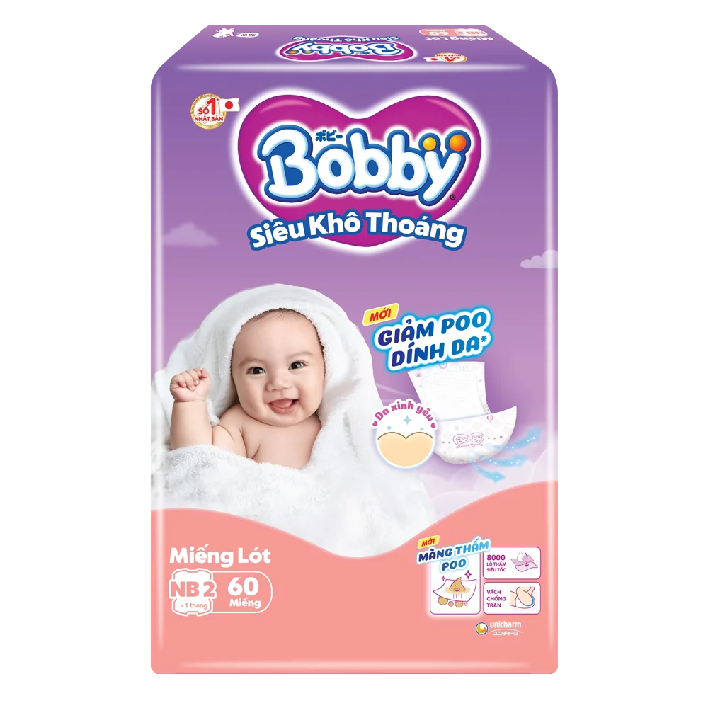 Bobby Diaper pad Newborn 2 60pcs x 6bags