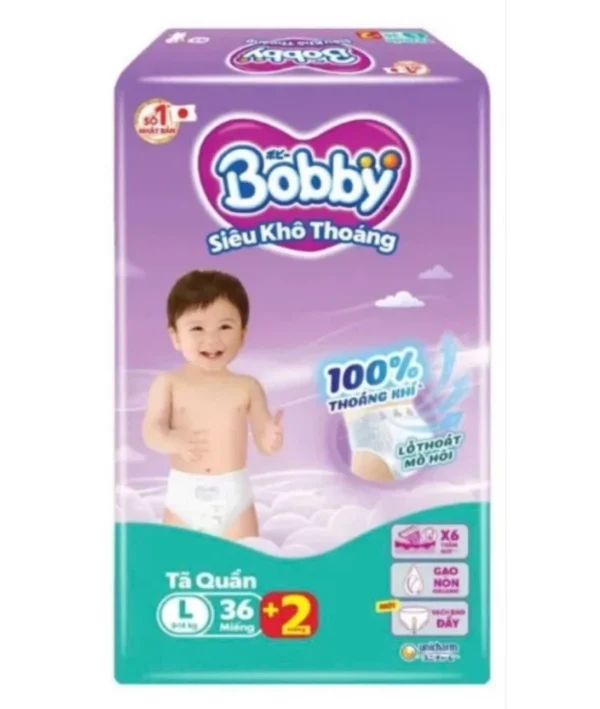 Bobby Diaper Pants Super Dry M (36pcs + 2) x 4bags