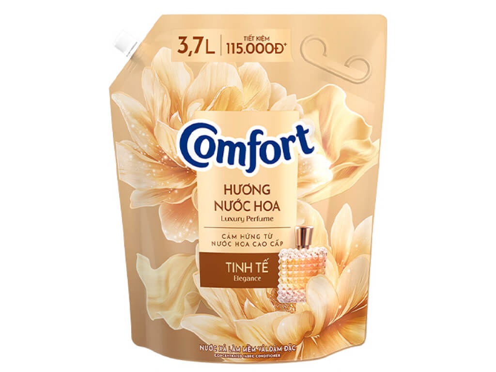 Comfort Concentrate natural Delicate fragrance 3.7L x 4 bags