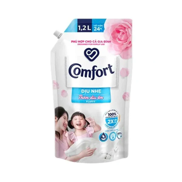 Comfort Gentle Fabric Conditioner Fluffy  1.2L x 9 bags