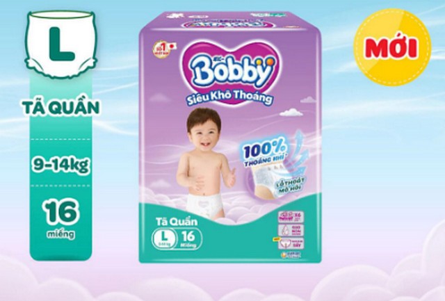 Bobby Diaper Pants Super Dry L 16pcs x 6bags