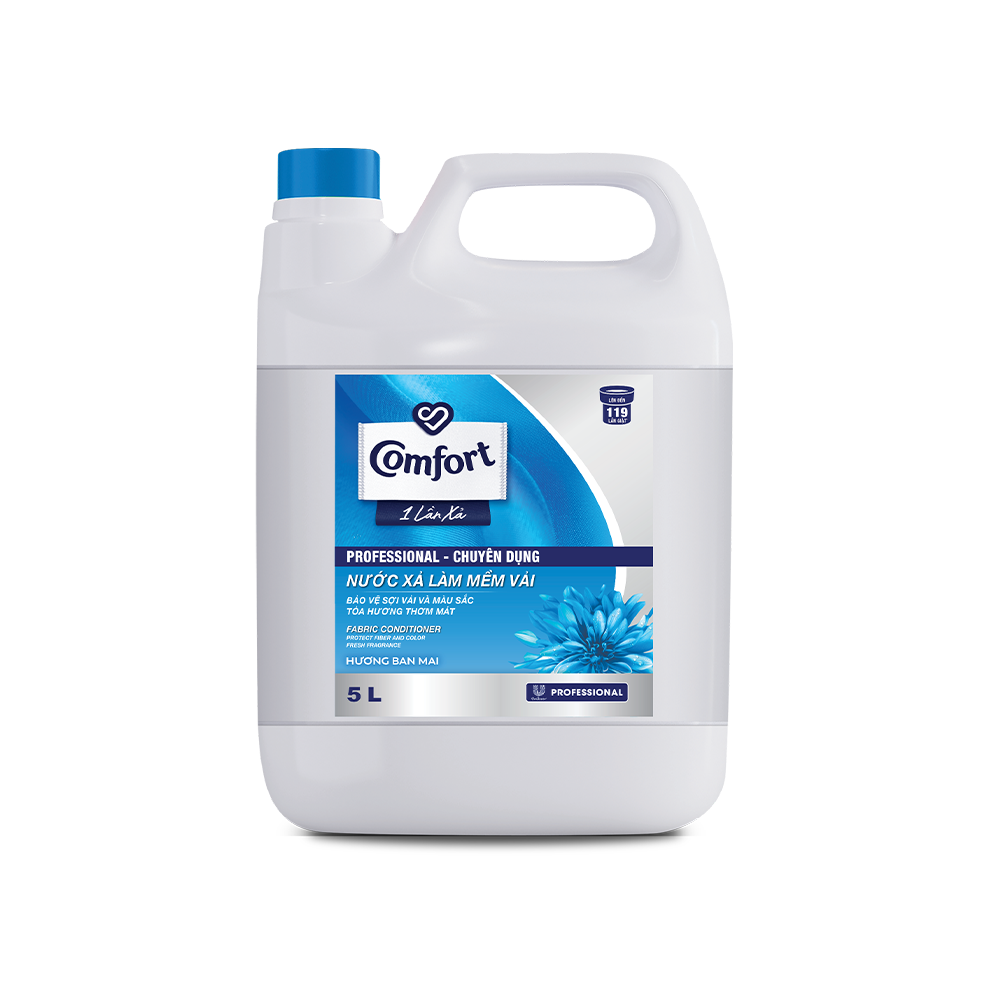 Comfort Fabric Softener Concentrated Professional One Time Rinse Sunrise 5L x 2 Bottles