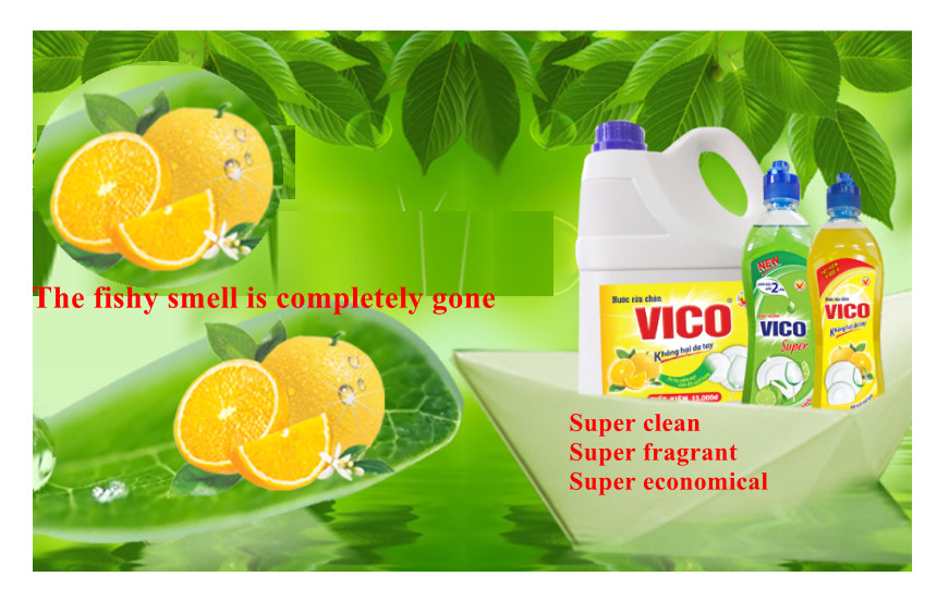VICO Natural Lemon Dishwashing Liquid 9.36kg x 1 Bottle 7 5 3