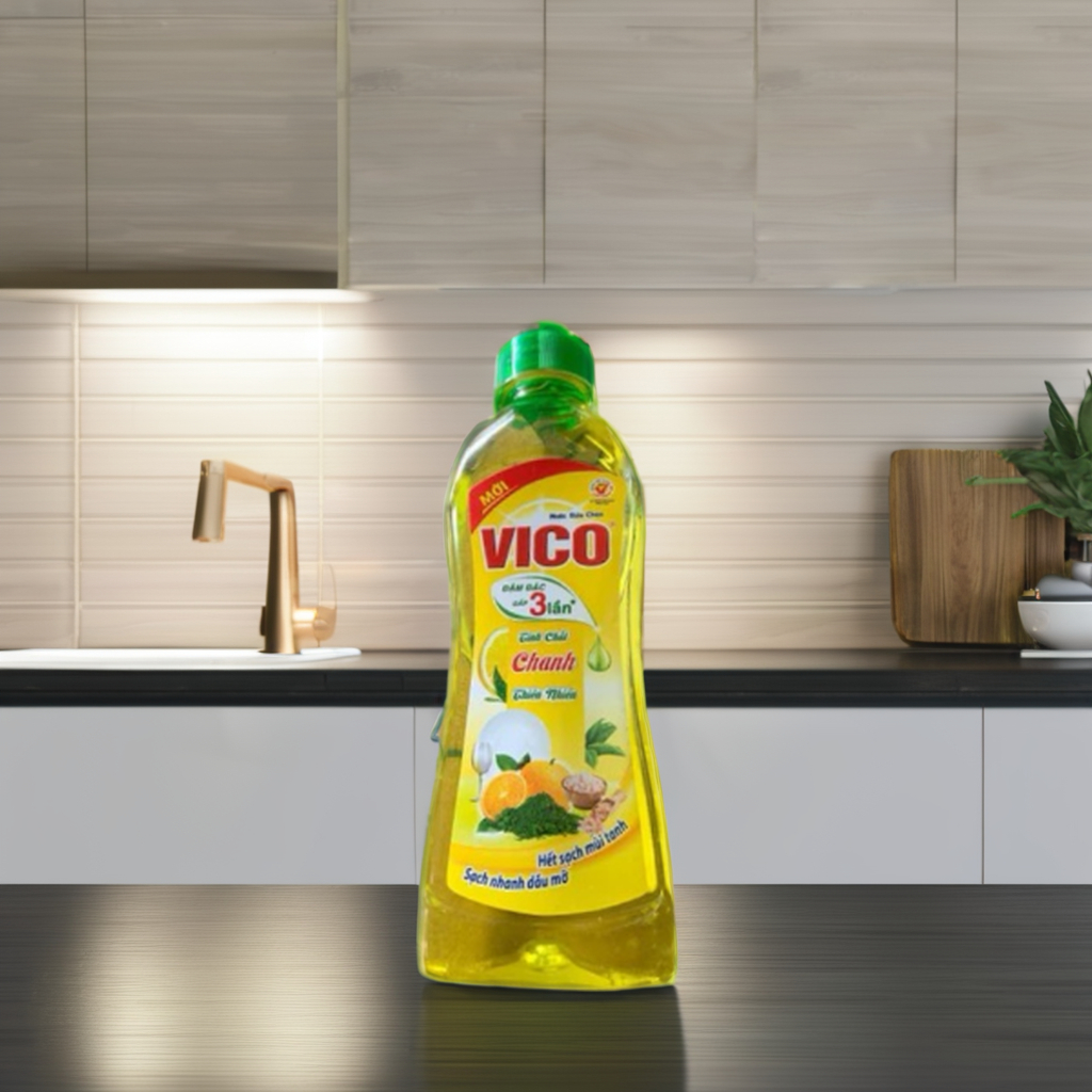 VICO Natural Lemon Dishwashing Liquid 9.36kg x 1 Bottle 2 8 1