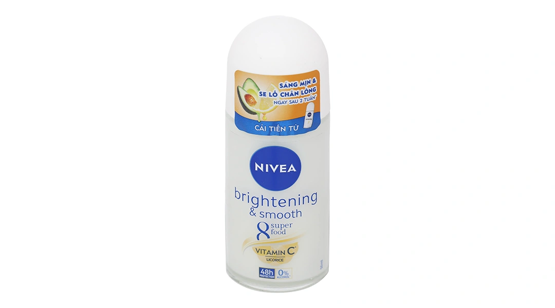 Nivea Deodorant Roll-On Brightening & Smooth 50ml x 24 Bottles