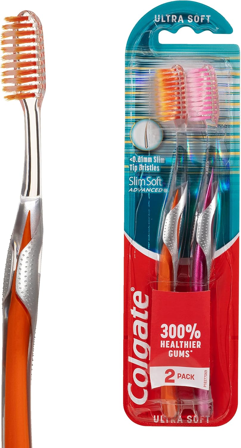 Colgate Toothbrush Slimsoft Advance 2Pcs/Pack, 24 Packs/ Case