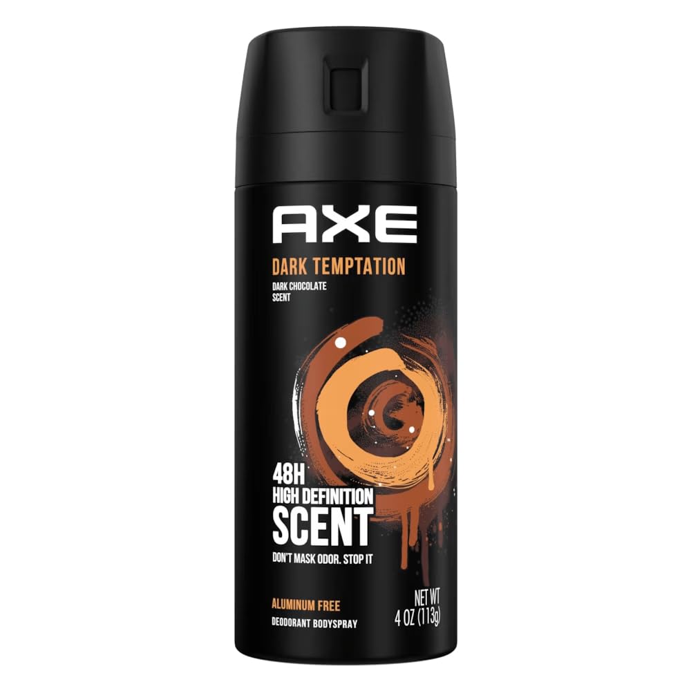 AXE Dark Temptation Body Spray Dark Chocolate Scent 135ml x 12 Bottles