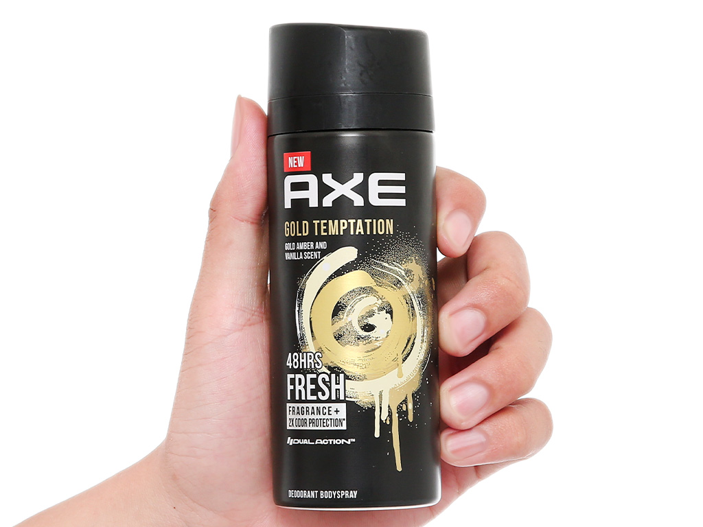 AXE Gold Temptation Body Spray Gold Amber And Vanila Scent 135ml x 12 Bottles