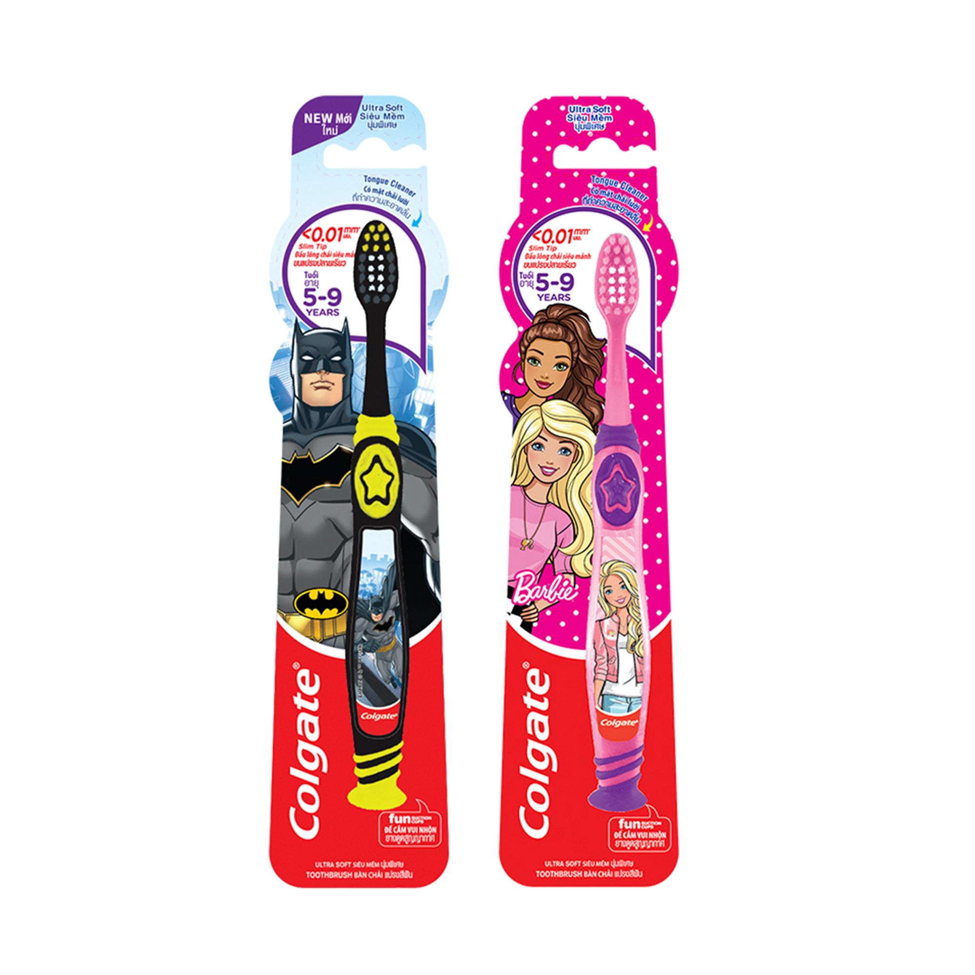 Colgate Toothbrush Barbie Batman 6pcs/ tray, 12 trays/ Case