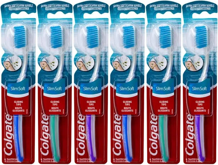 Colgate Toothbrush SlimSoft Advanced - 6pcs/tray, 2 trays/ case