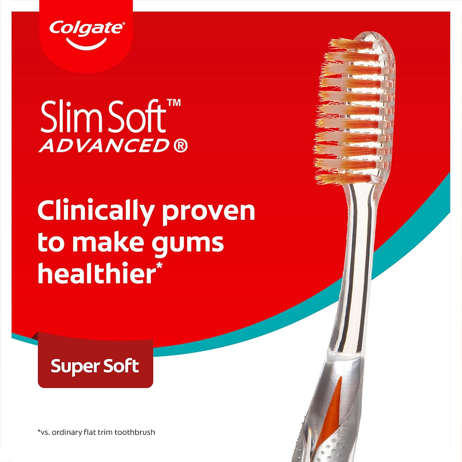 Colgate Toothbrush Slimsoft Advance 2Pcs/Pack, 24 Packs/ Case 5 5 11