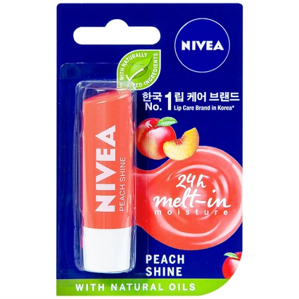 Nivea Lip Balm Peach Shine 4.8g x 24 Packs