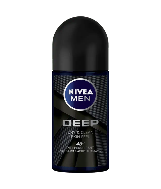 Nivea Men Deodorant Roll-On Deep Dry & Clean Feel 50ml x 24 Bottles