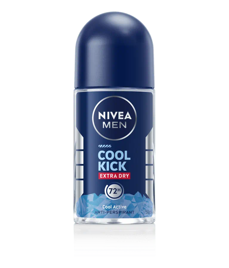 Nivea Men Deodorant Roll-On Cool Kick Extra Dry Cool Active 50ml x 24 Bottles