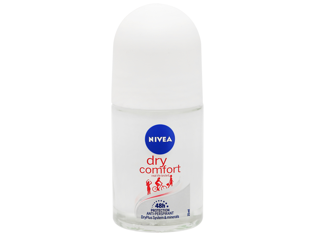 Nivea Deodorant Roll-On Dry Comfort 72h 25ml x 30 Bottles