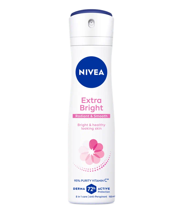 Nivea Deodorant Spray Extra Brightening 150ml x 12 Bottles