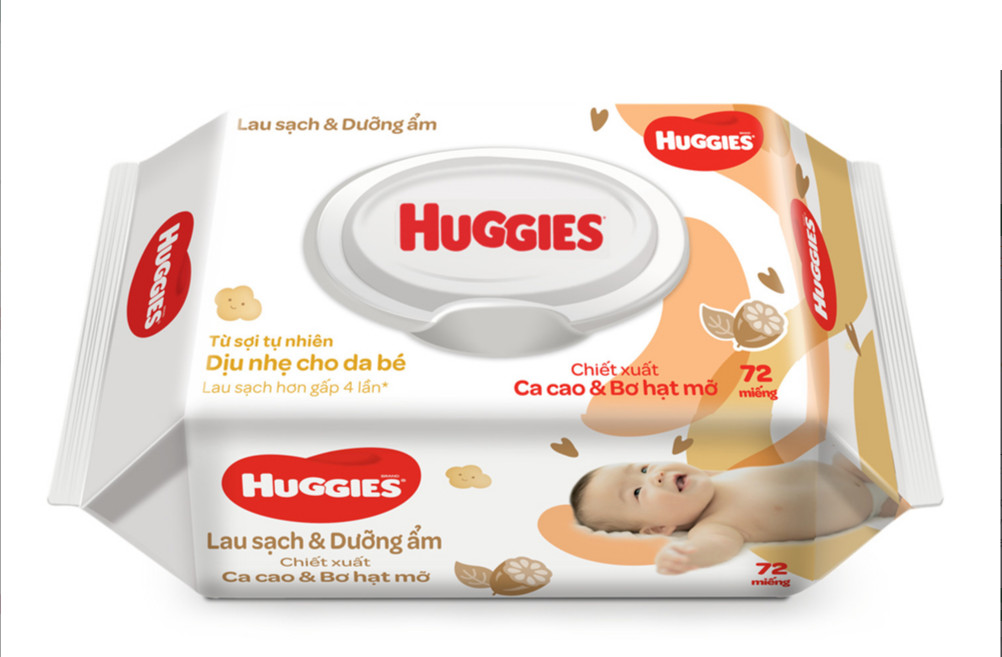 Huggies Wipes Nourishing Clean 72 sheets x 12 Bags