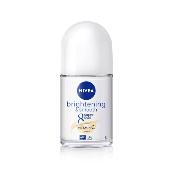 Nivea Deodorant Roll-On Brightening & Smooth 25ml x 30 Bottles