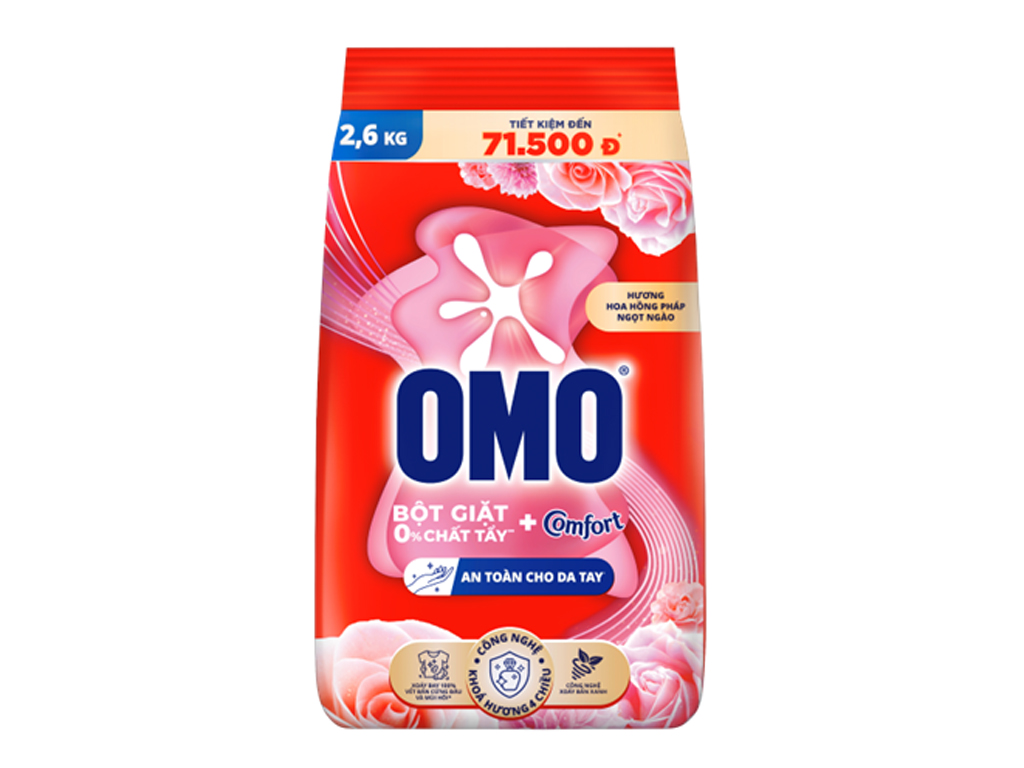 Omo Powder Comfort Aromatic Magic 2.6kg x 4 bags