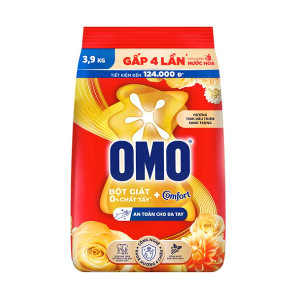 Omo Powder Comfort Scented Oils 3.9kg x 3 bags