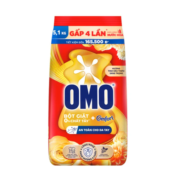 Omo Powder Comfort Scented Oils 5.1kg x 3 bags