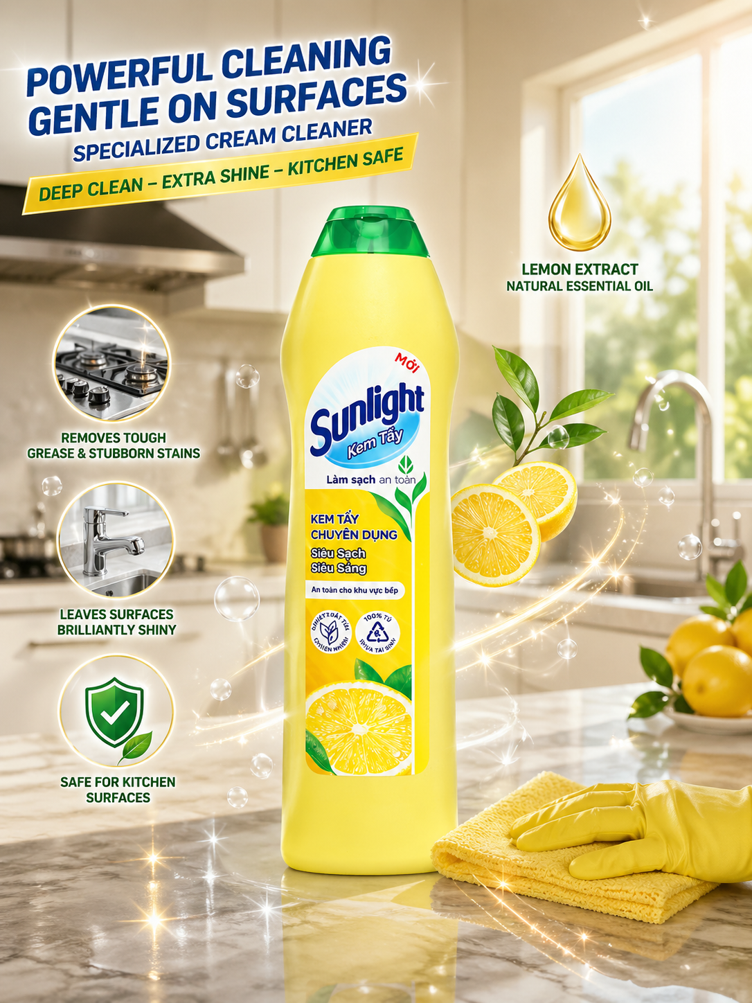 Sunlight Multi-purpose bleaching cream 690g x 16 bottles