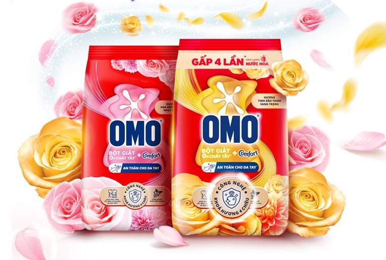 Omo Powder Comfort Scented Oils 3.9kg x 3 bags 3 3 7