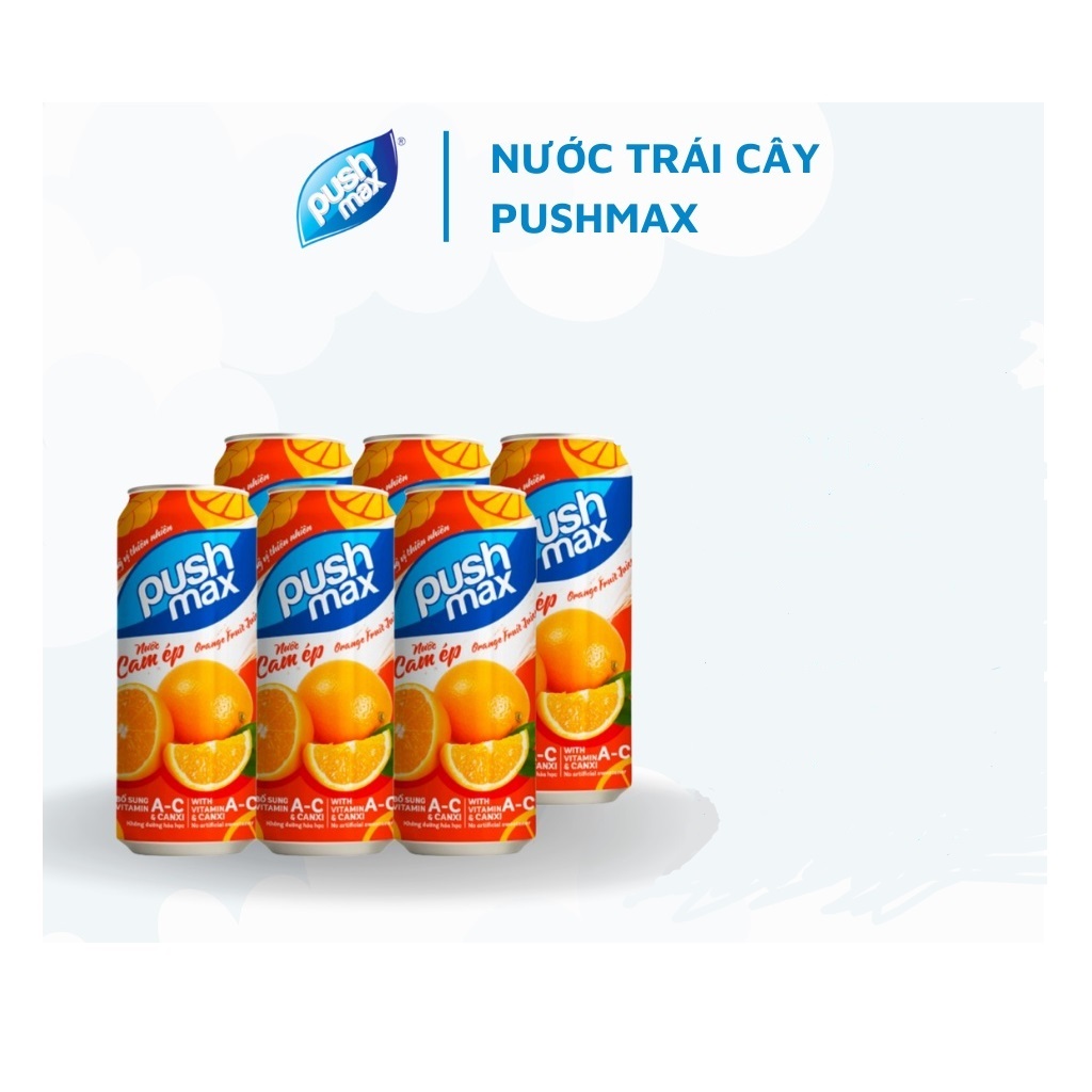 Pushmax Orange Juice 320ml x 24 cans 3 2 12