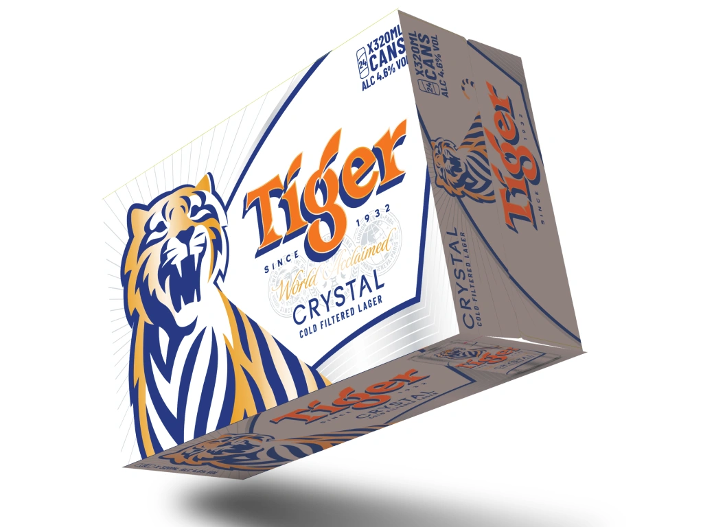 Tiger Beer Crystal ALC 4.6% Vol 330ml x 20 cans 3 3 5