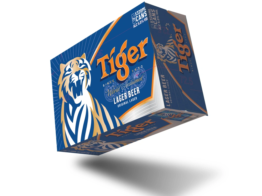 Tiger Beer Blue ALC 5% Vol 330ml x 20 cans 4 4 4