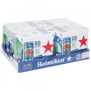 Heineken Beer ALC 0% Vol 330ml x 24 cans 4 4 8