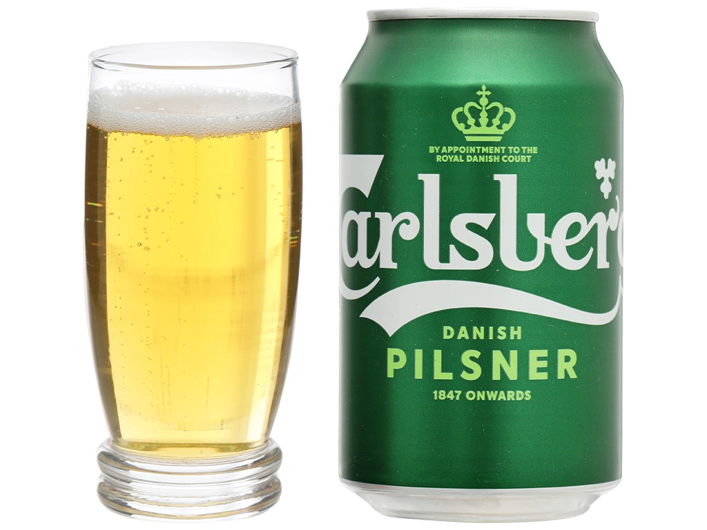 Carlsberg Danish Pilsner Beer ALC 5% Vol 330ml x 24 cans 6 5 3