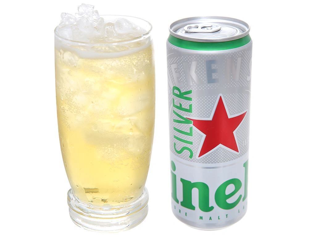 Heineken Silver Beer ALC 4% Vol 330ml x 24 cans 6 6 2